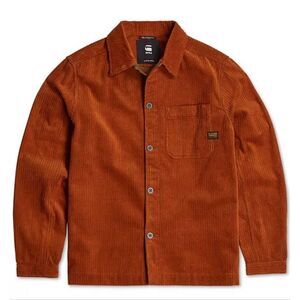 G-Star Raw Relaxed-Fit One Pocket Corduroy Shirt Jacket Button Down Shacket Rode